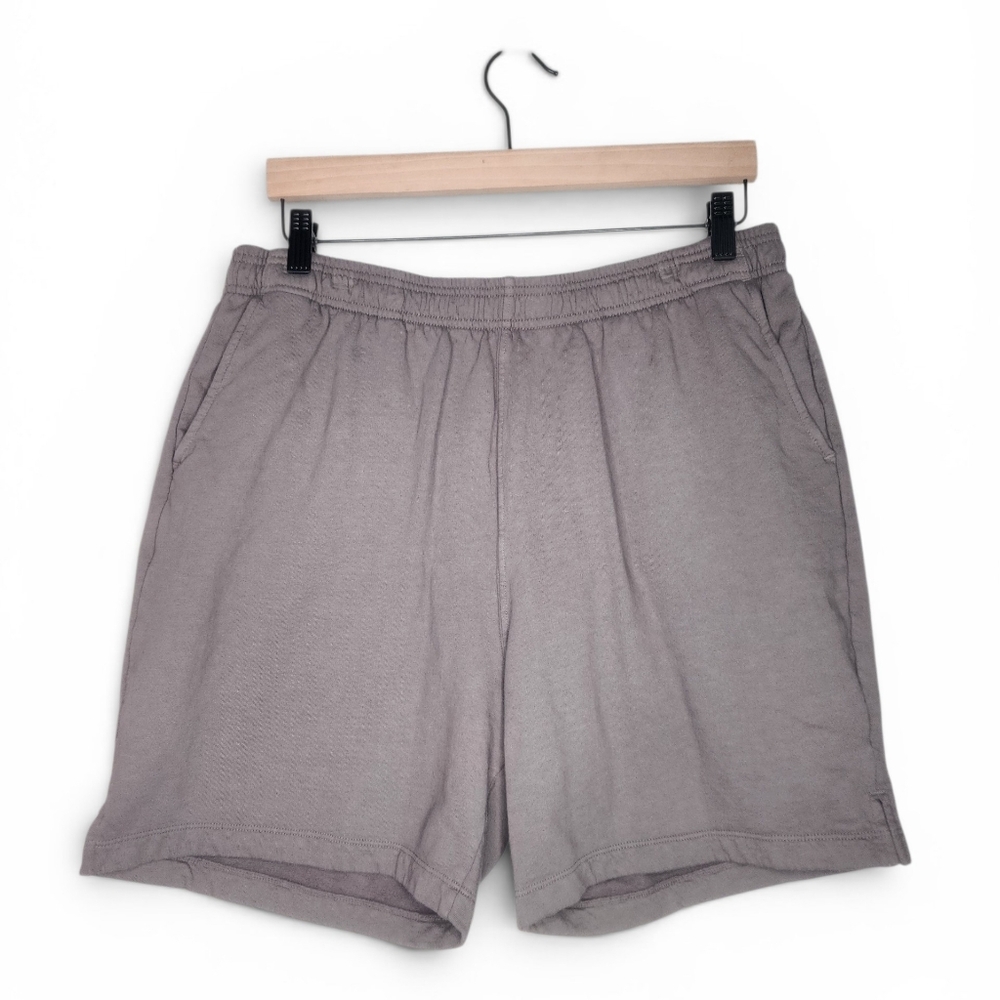 SAVE KHAKI UNITED Supima Fleece Short In Taupe Gray Size XL